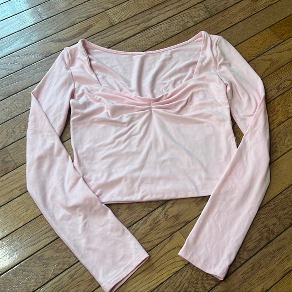 Soft Pink Long Sleeve Sleepwear Top